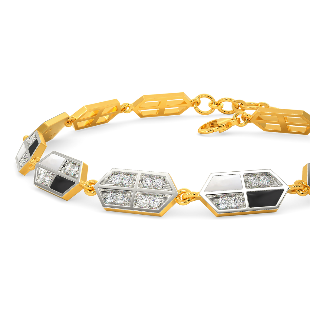 Noir Blanc Diamond Bracelets