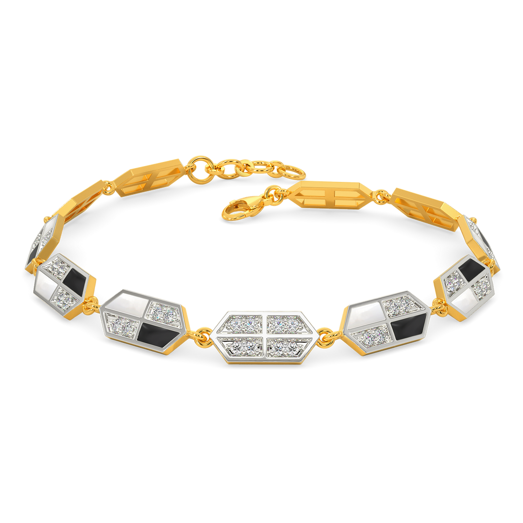 Noir Blanc Diamond Bracelets