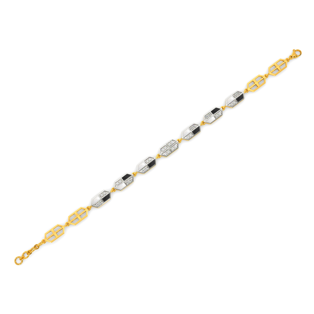 Noir Blanc Diamond Bracelets