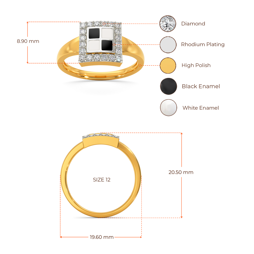 Monochrome Magic Diamond Rings