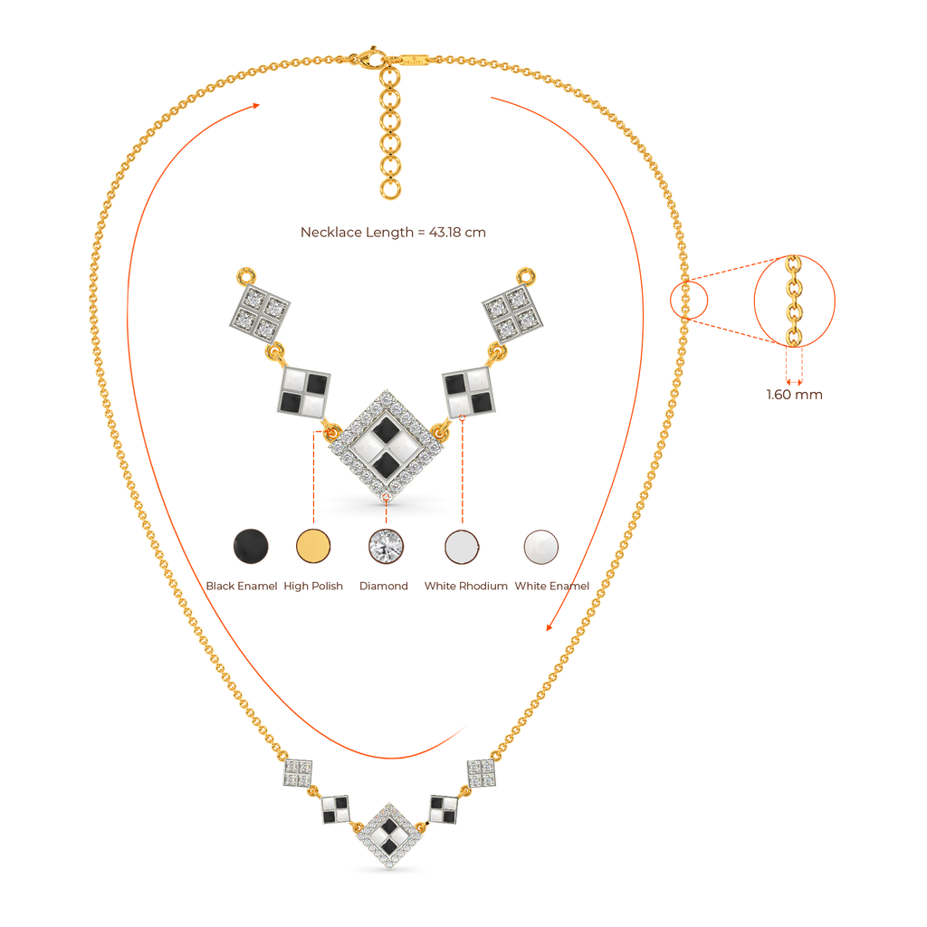 Monochrome Magic Diamond Necklaces
