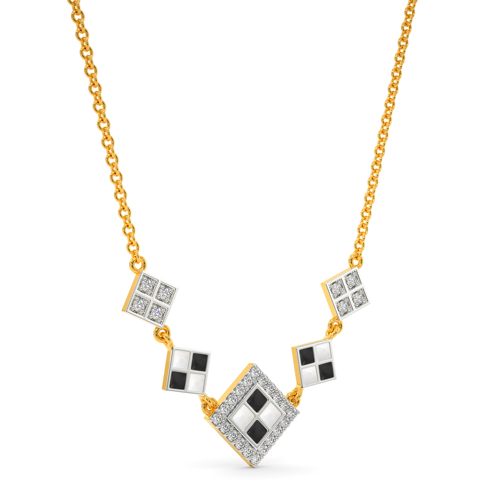 Monochrome Magic Diamond Necklaces