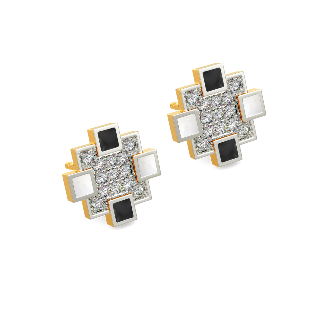 Monochrome Dream Diamond Earrings