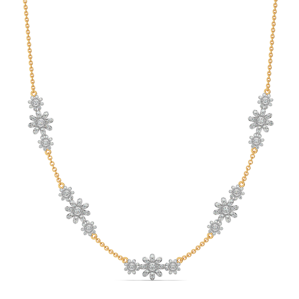 Whimsical Chintz Diamond Necklaces