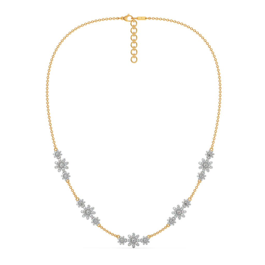 Whimsical Chintz Diamond Necklaces
