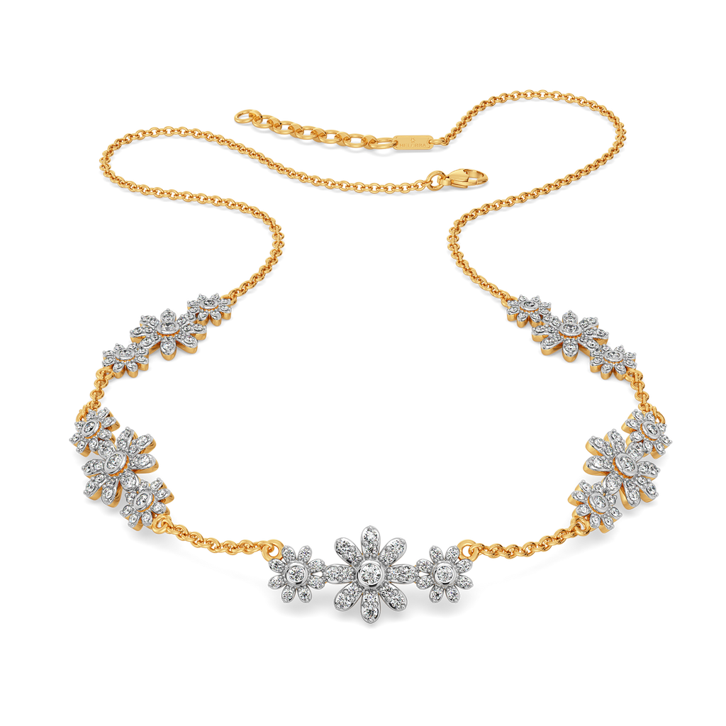 Whimsical Chintz Diamond Necklaces