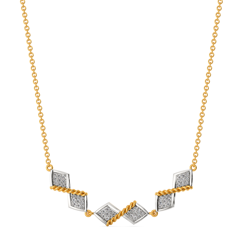 Woven Harmony Diamond Necklaces