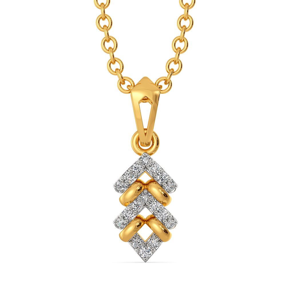 Knitted Twist Diamond Pendants