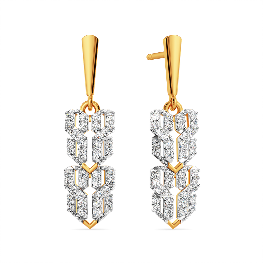 Woven Warmth Diamond Earrings