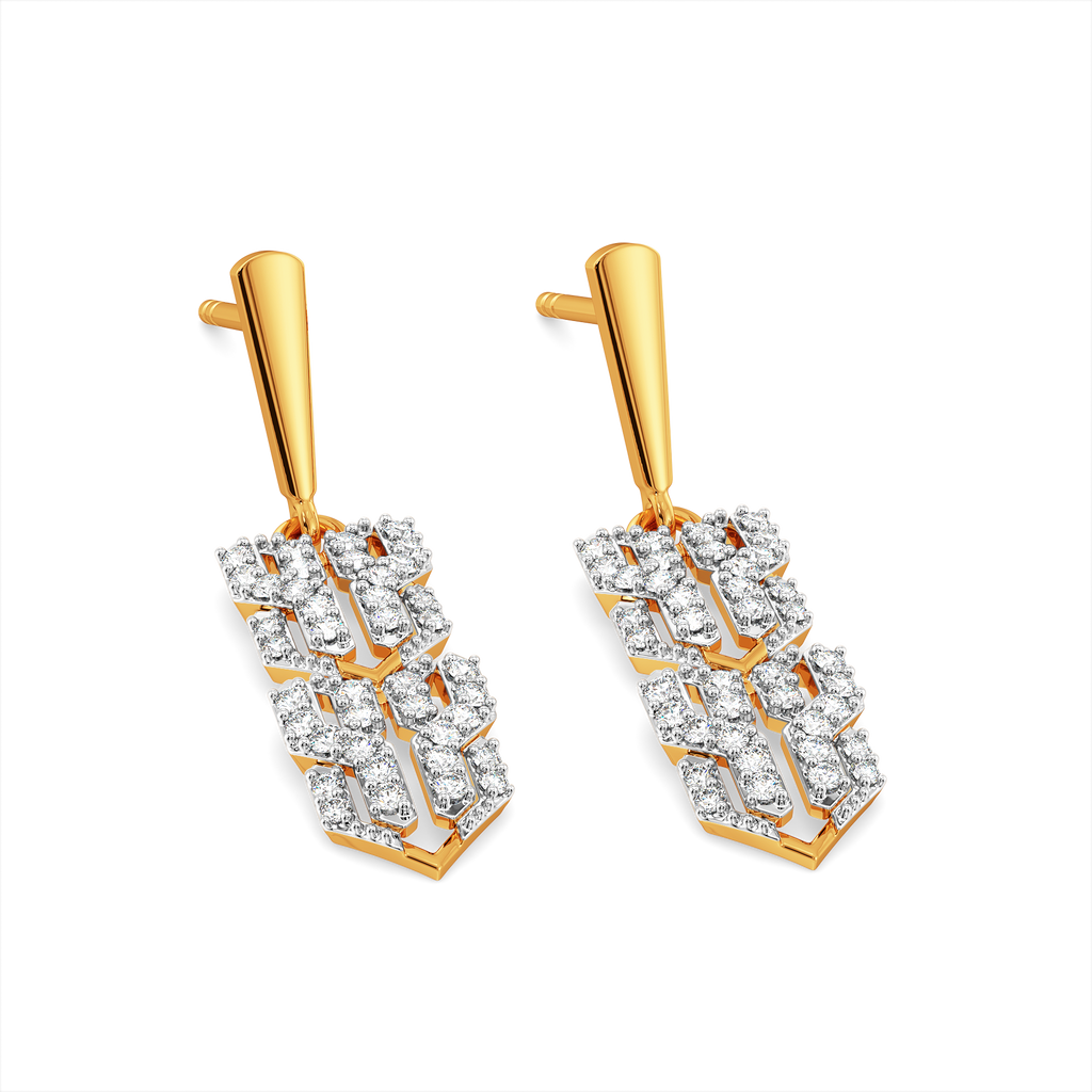 Woven Warmth Diamond Earrings