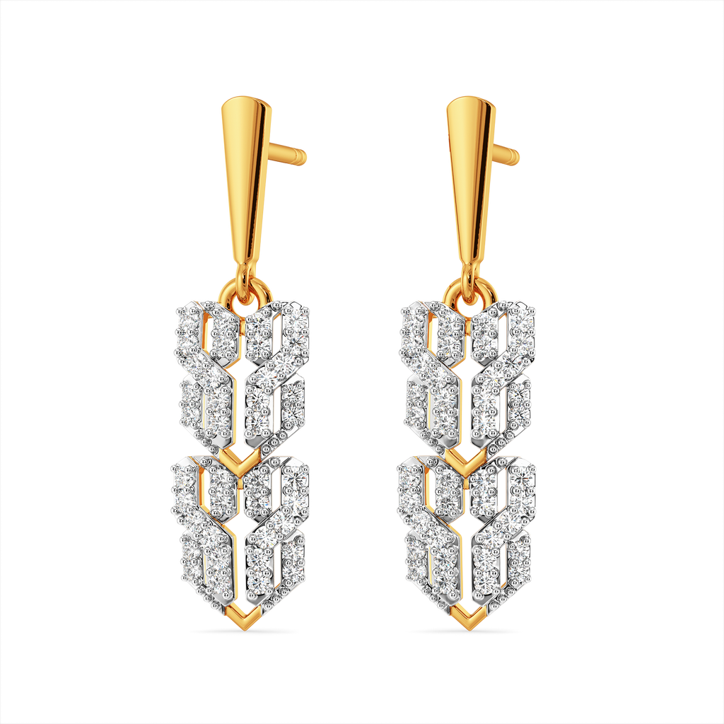 Woven Warmth Diamond Earrings