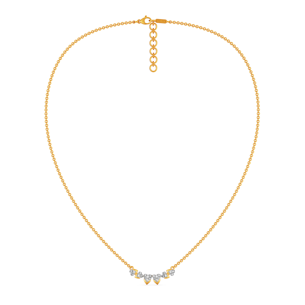 Shimmer Hearts Diamond Necklaces