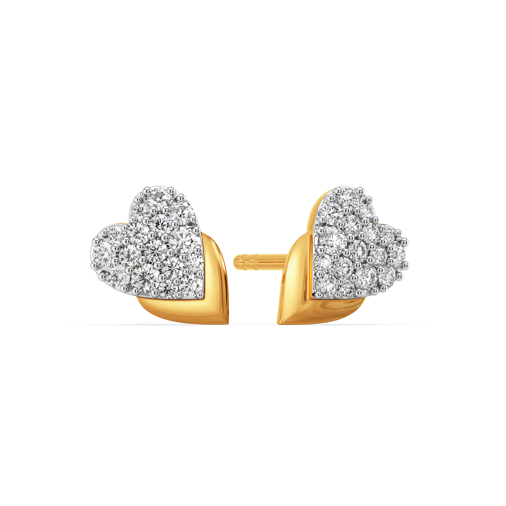 Shimmer Hearts Diamond Earrings