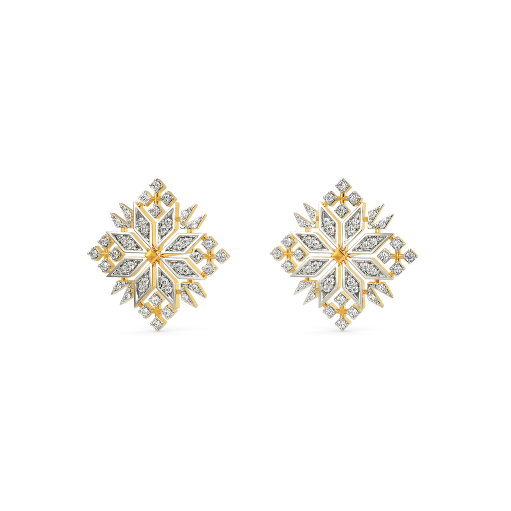 Frosted Diamond Earrings