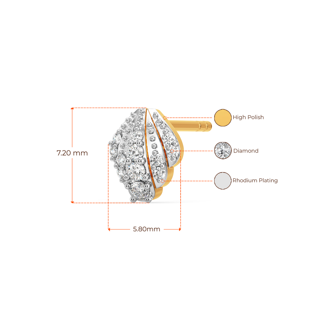 Drapin Party Diamond Earrings