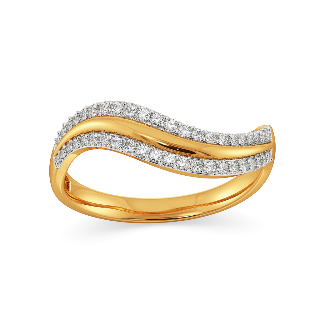 Drapes of Elegance Diamond Rings
