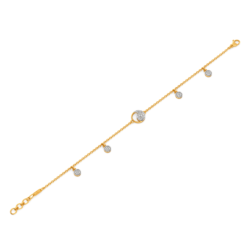 Beauty of Drapes Diamond Bracelets