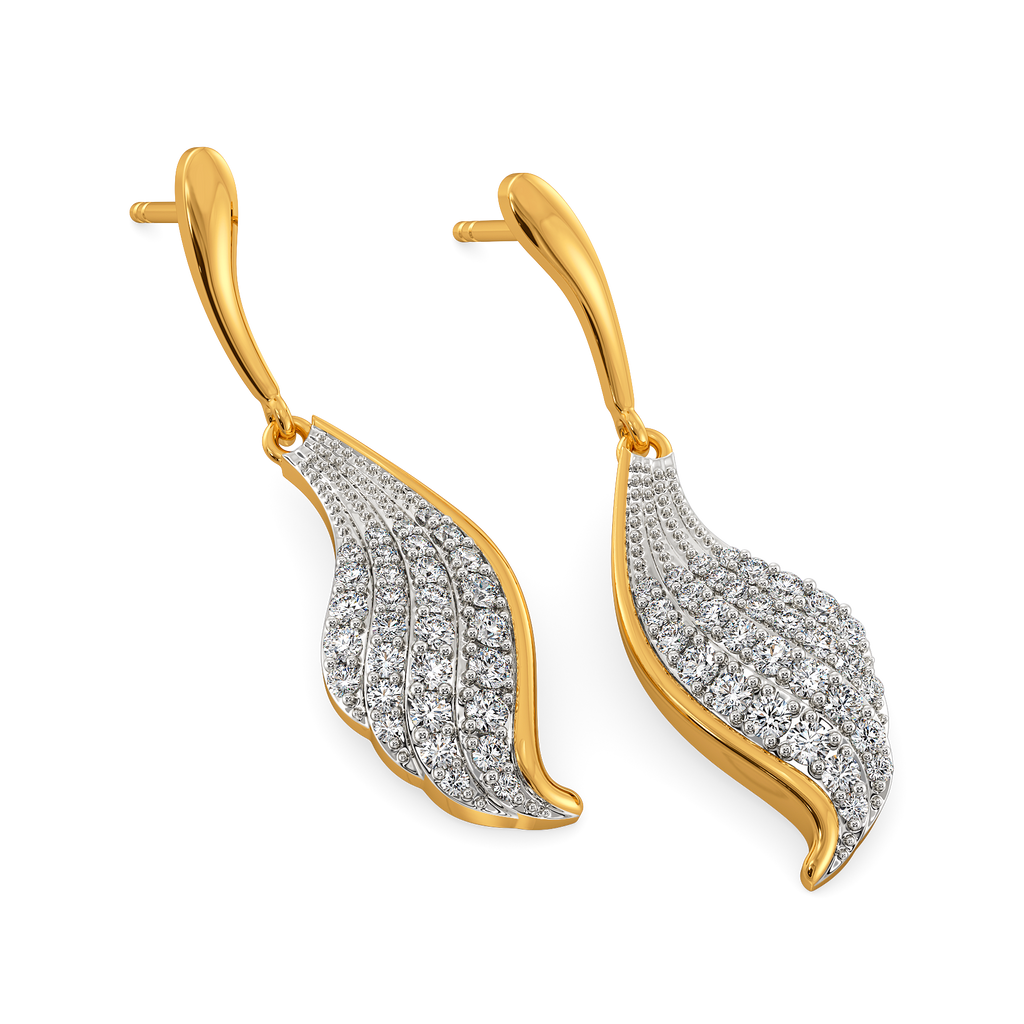 Beauty of Drapes Diamond Earrings