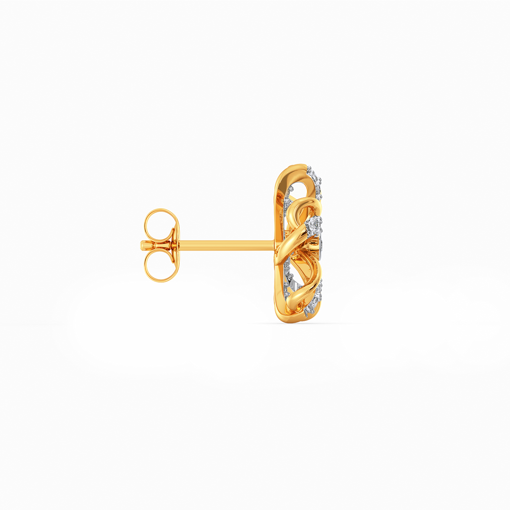 Floral Arc Diamond Earrings