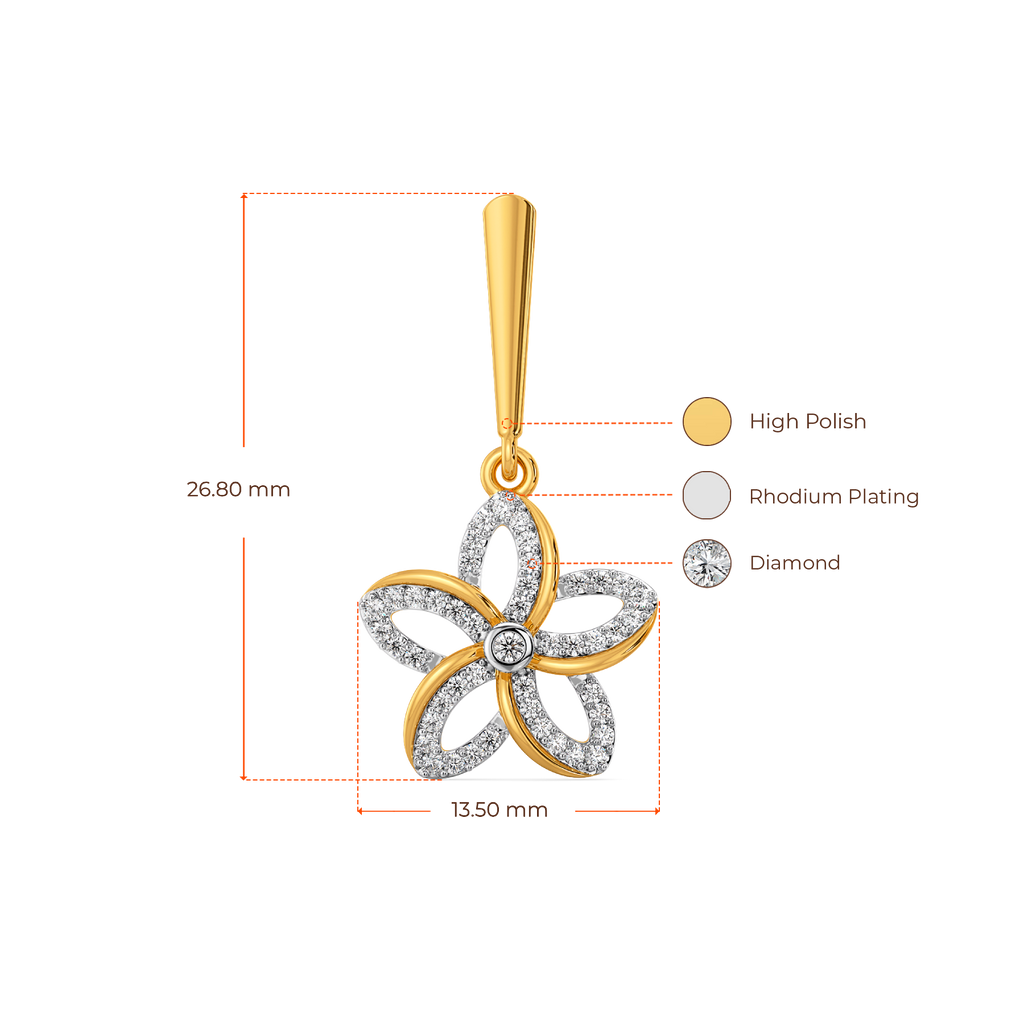 Flora Halo Diamond Earrings