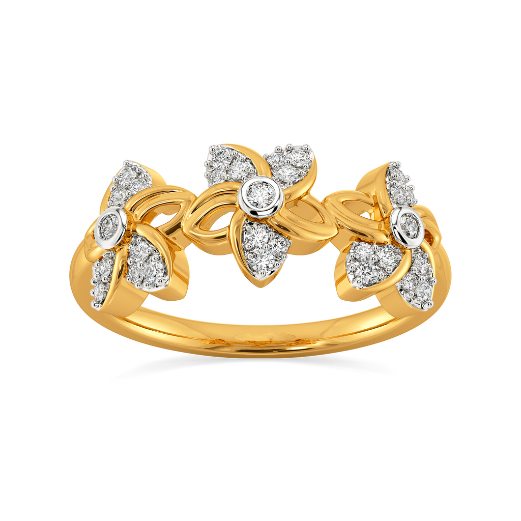 Flora Halo Diamond Rings
