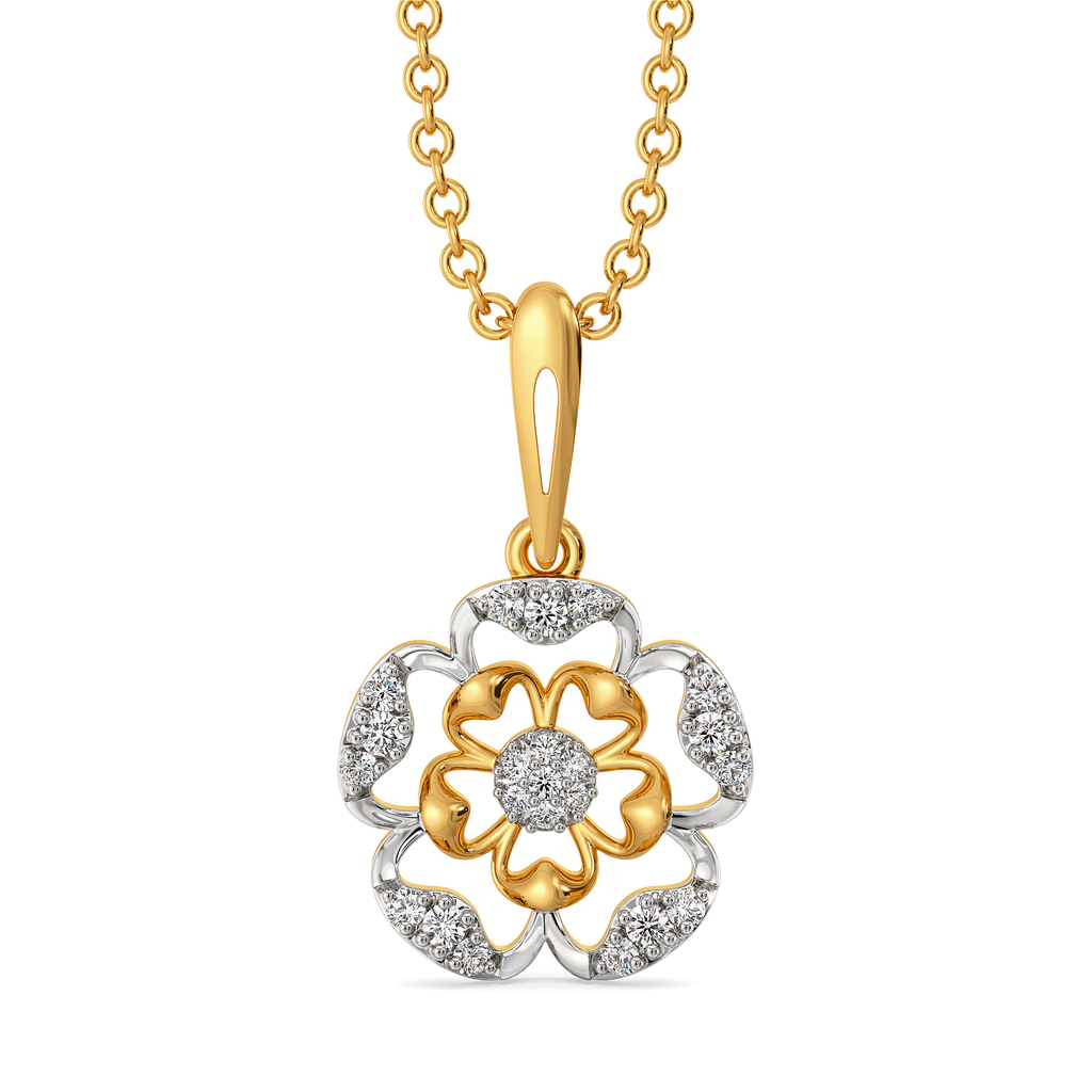 Petal Depth Diamond Pendants