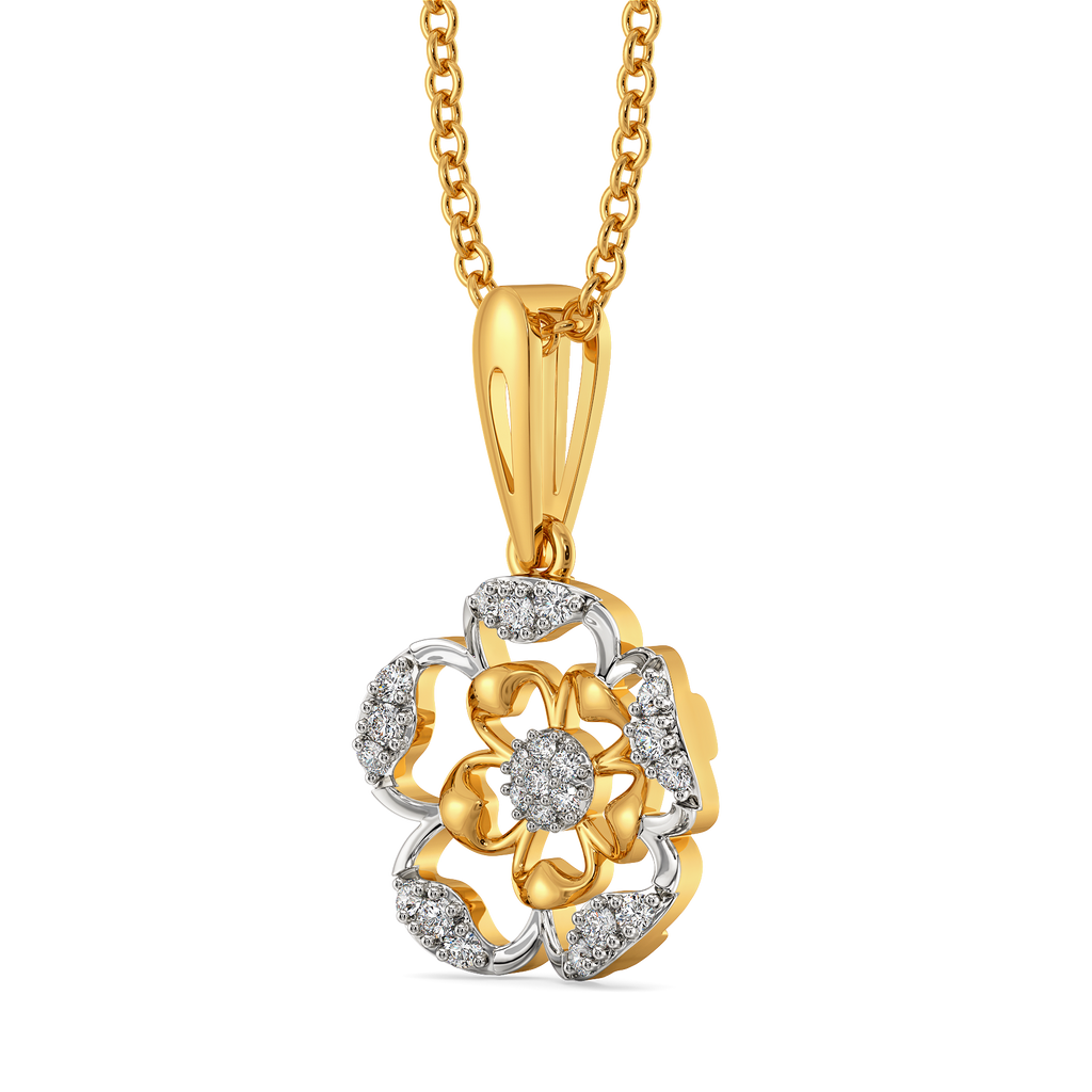Petal Depth Diamond Pendants