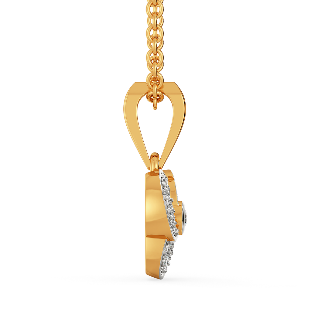 Petal Whirl Diamond Pendants