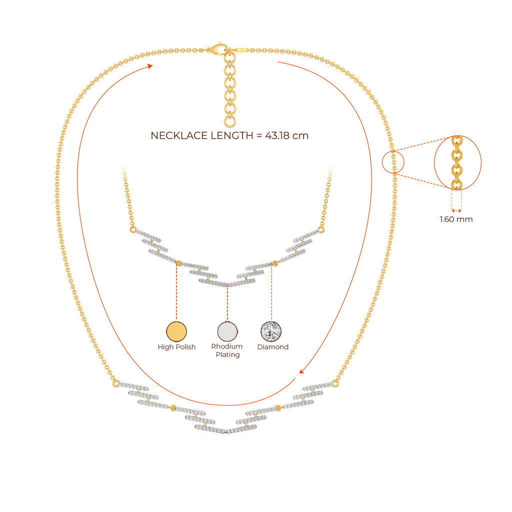 Fringe Effect Diamond Necklaces