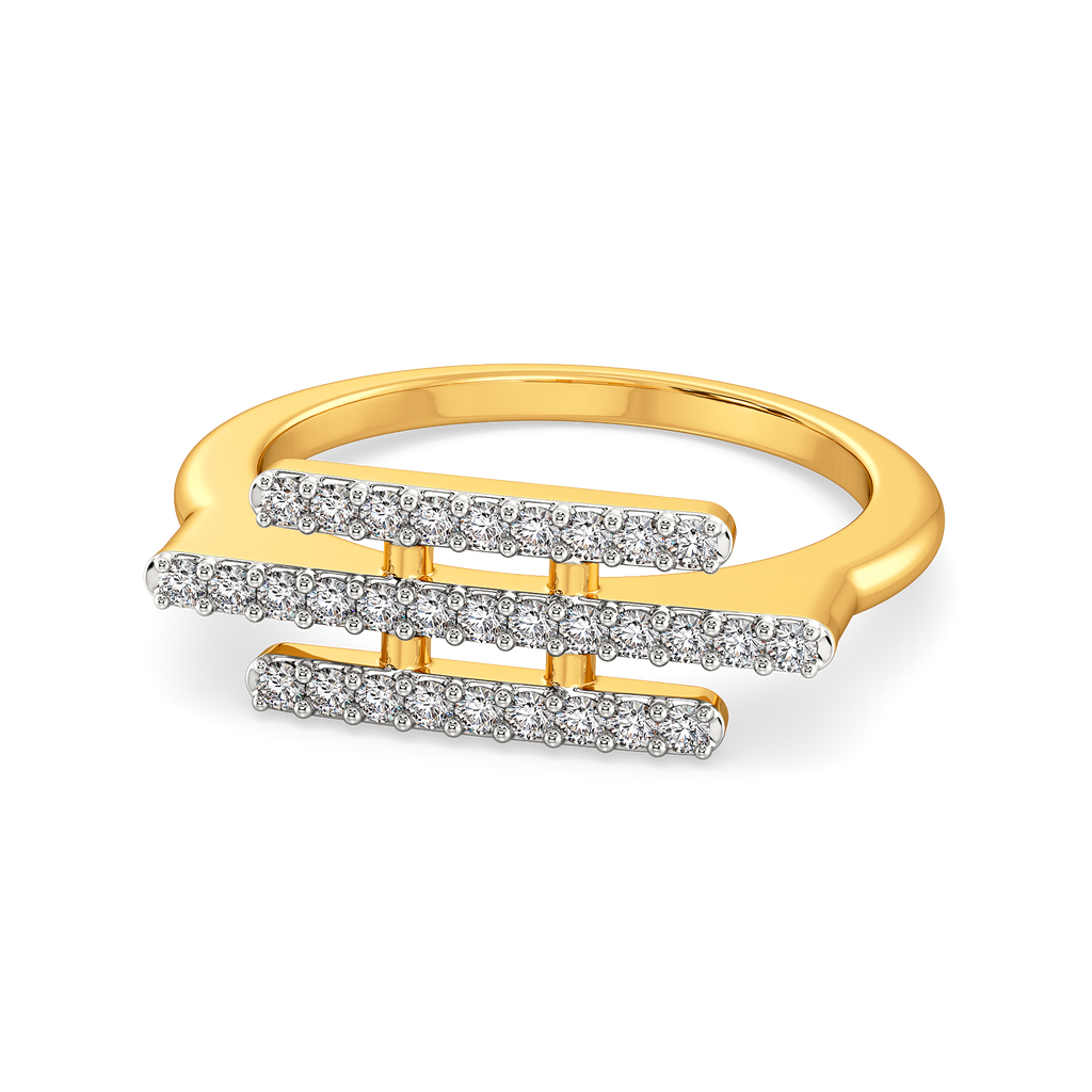Dramatic Fringe Diamond Rings