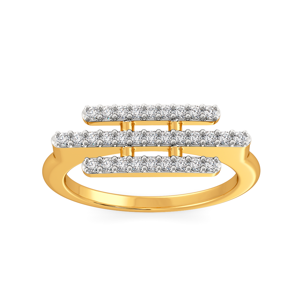 Dramatic Fringe Diamond Rings