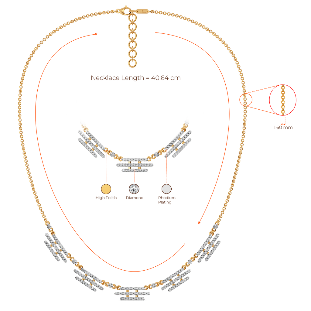 Dramatic Fringe Diamond Necklaces