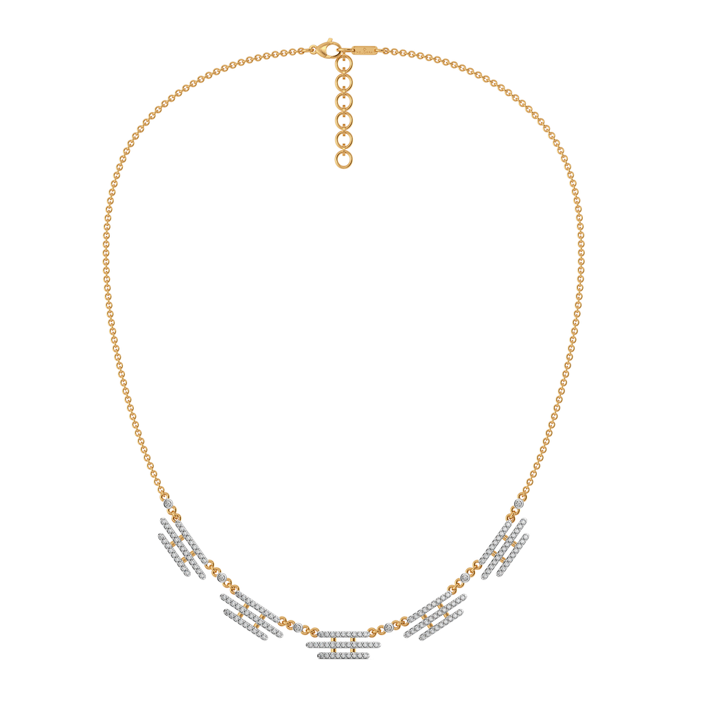 Dramatic Fringe Diamond Necklaces