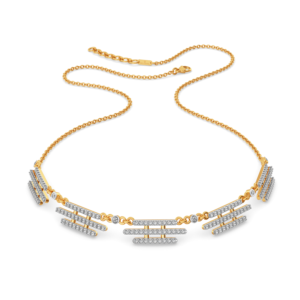 Dramatic Fringe Diamond Necklaces