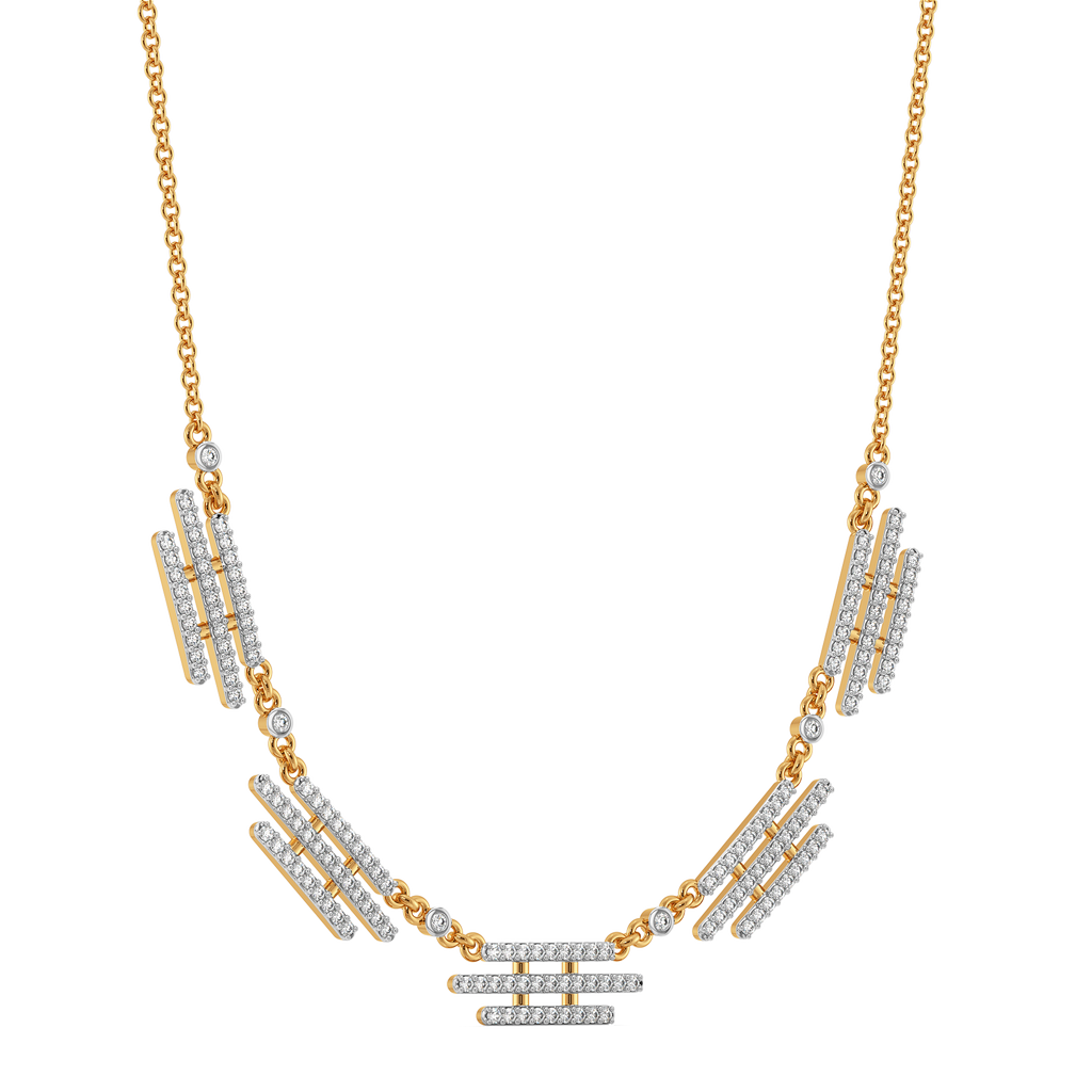 Dramatic Fringe Diamond Necklaces