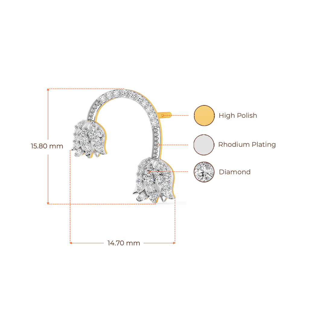 Bloom Verse Diamond Earrings