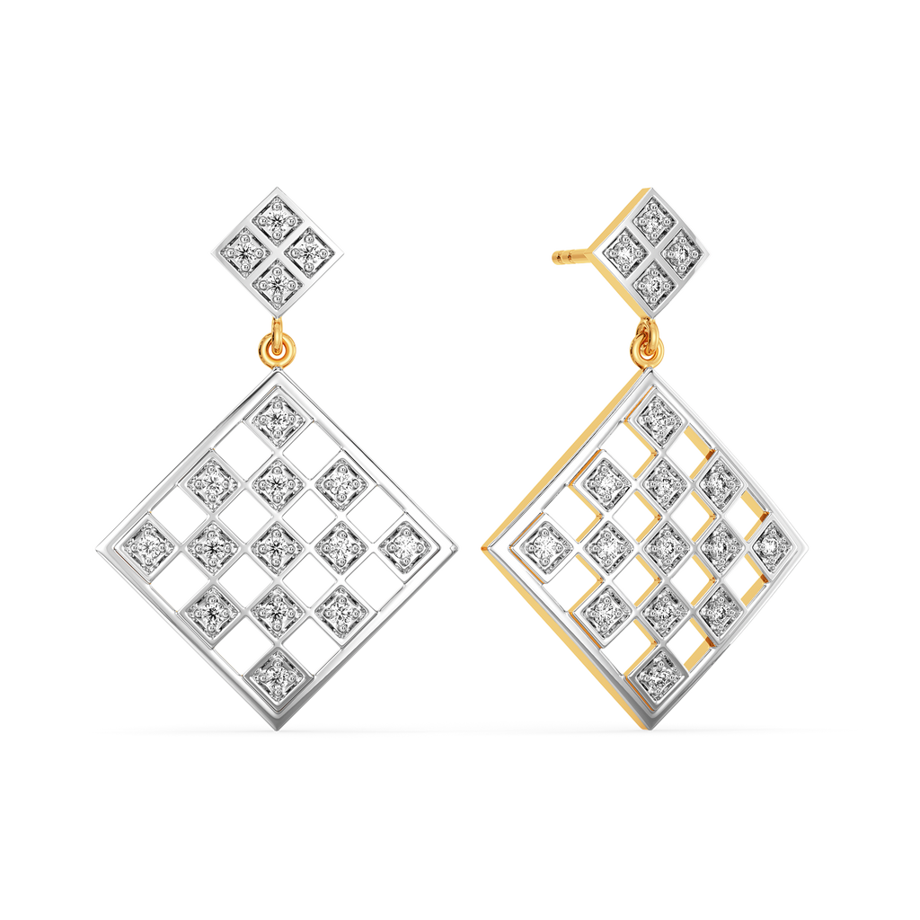 Checks Symphony Diamond Earrings