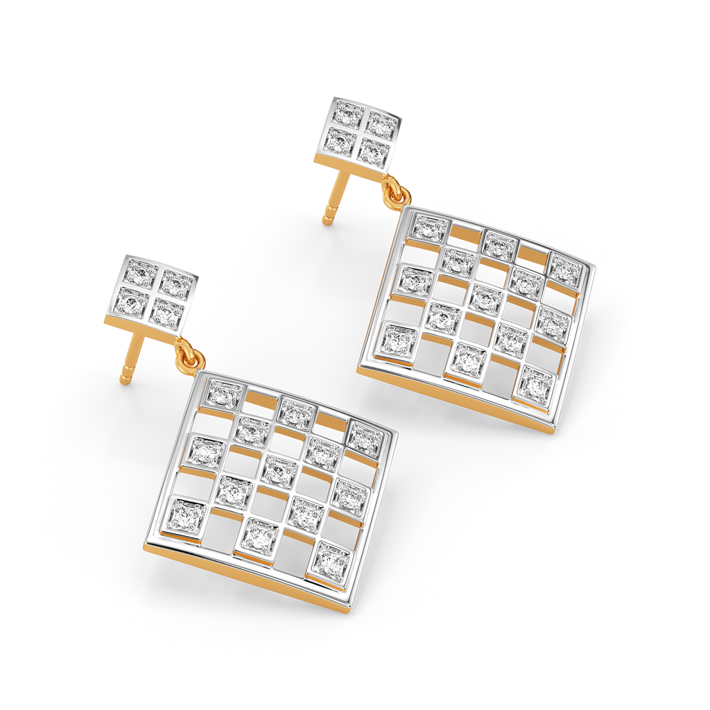 Checks Symphony Diamond Earrings