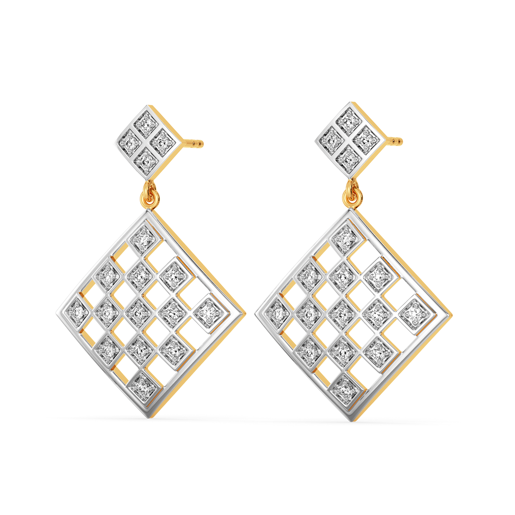 Checks Symphony Diamond Earrings