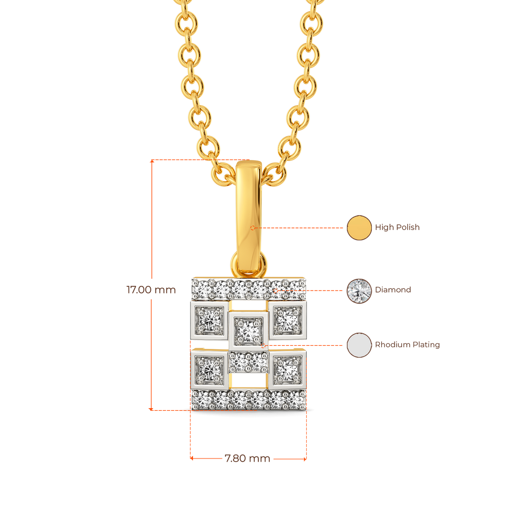 Retro Modern Diamond Pendants