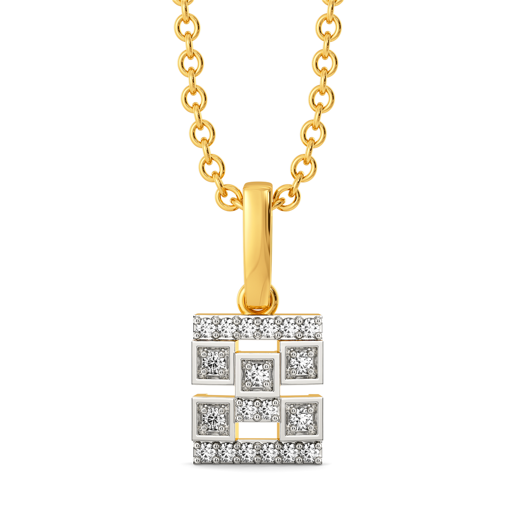 Retro Modern Diamond Pendants
