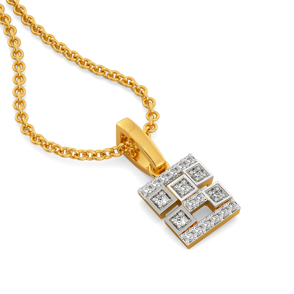 Retro Modern Diamond Pendants