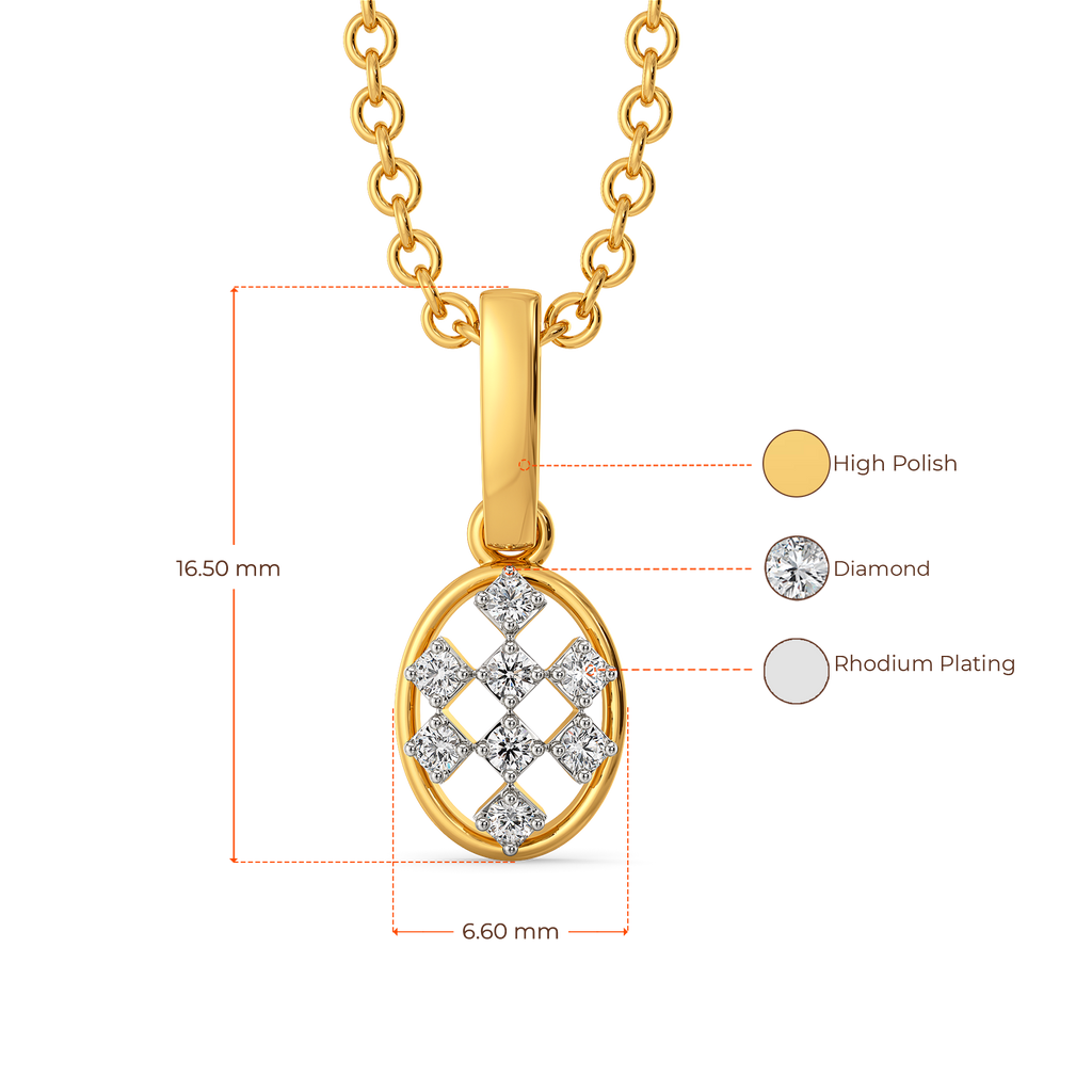 Redefining Checks Diamond Pendants