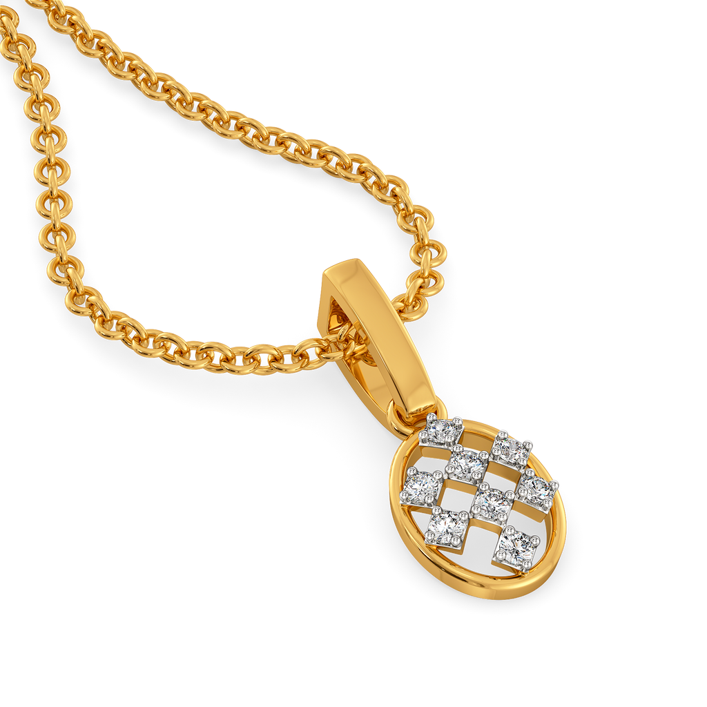 Redefining Checks Diamond Pendants
