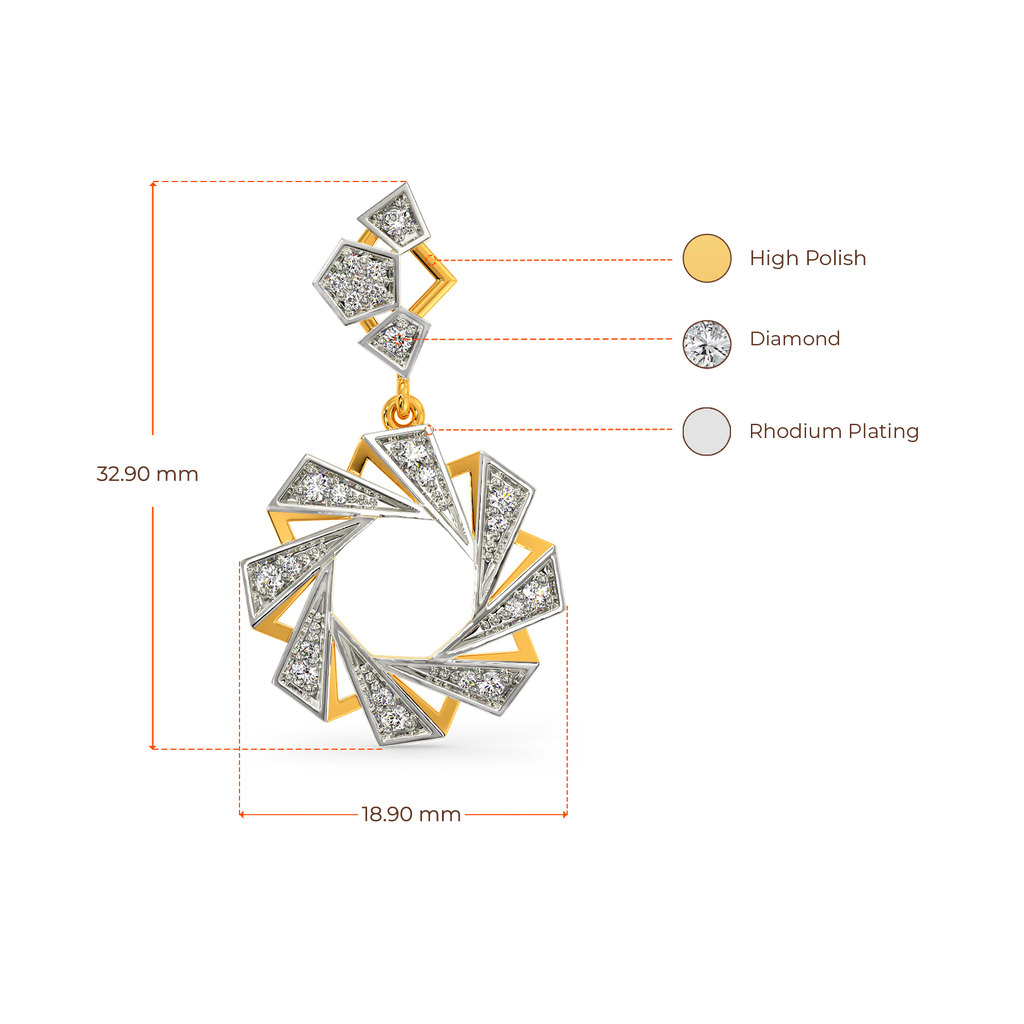Corporate Sleek Diamond Earrings