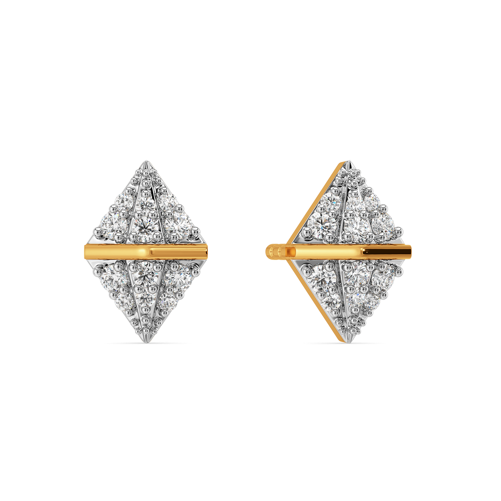 Pretty Pleats Diamond Earrings