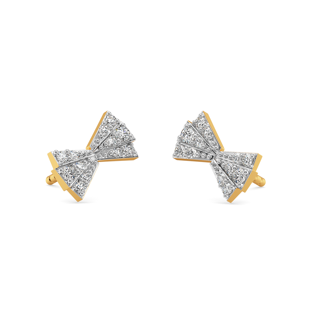 Pleat Appeal Diamond Earrings