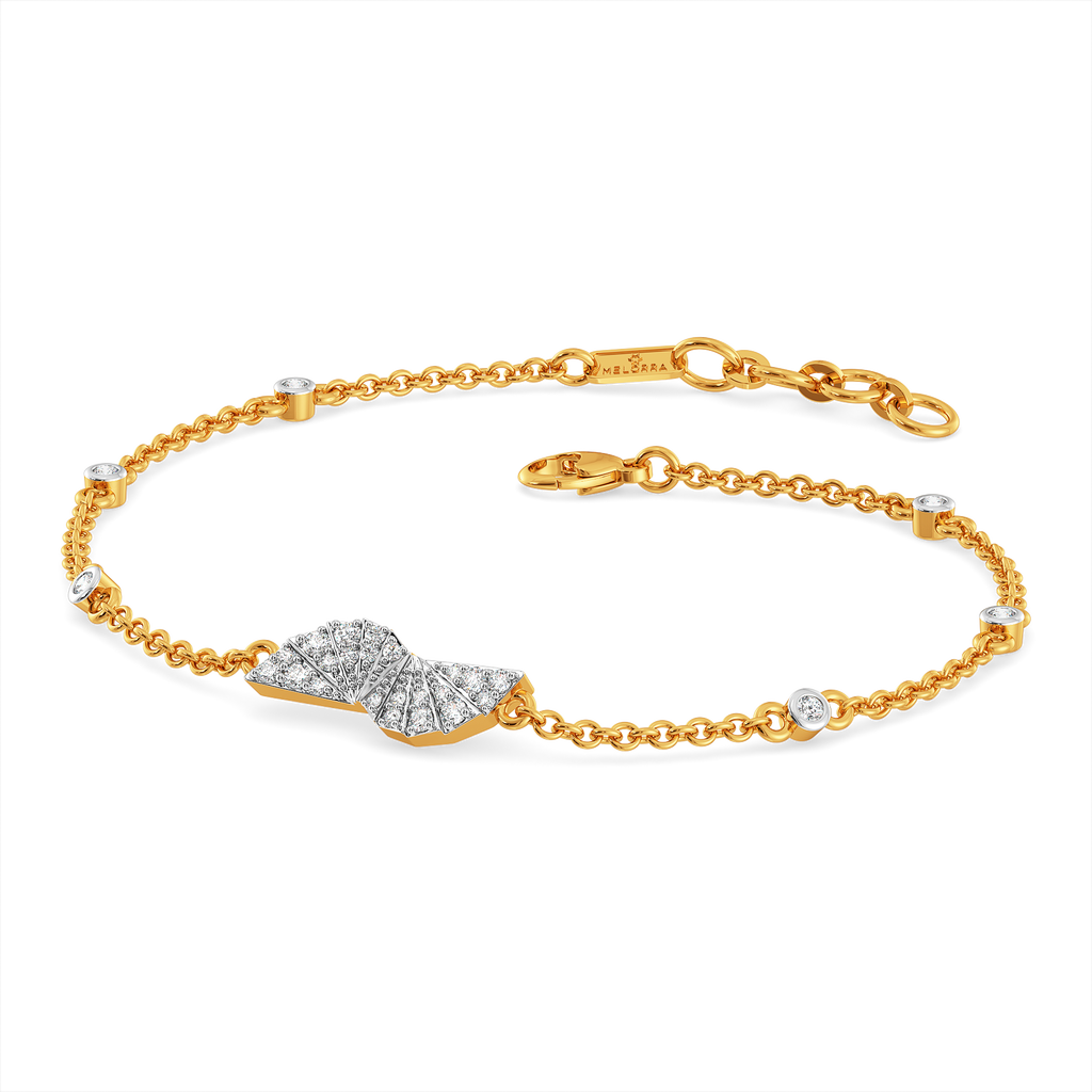 Dramatic Pleats Diamond Bracelets