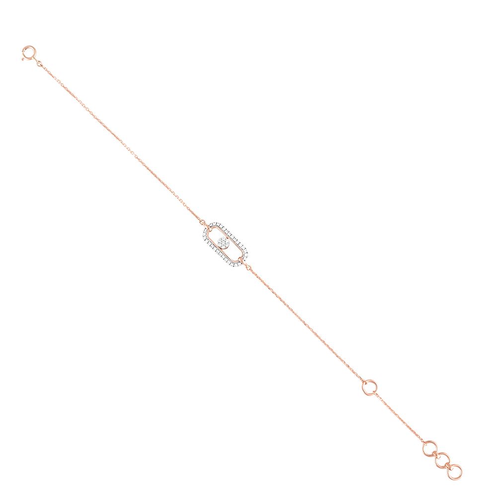 Lovely Rose Gold Flexi Women Bracelet