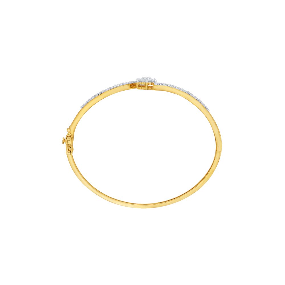 Yellow Gold Stylish Crown Star Bracelet